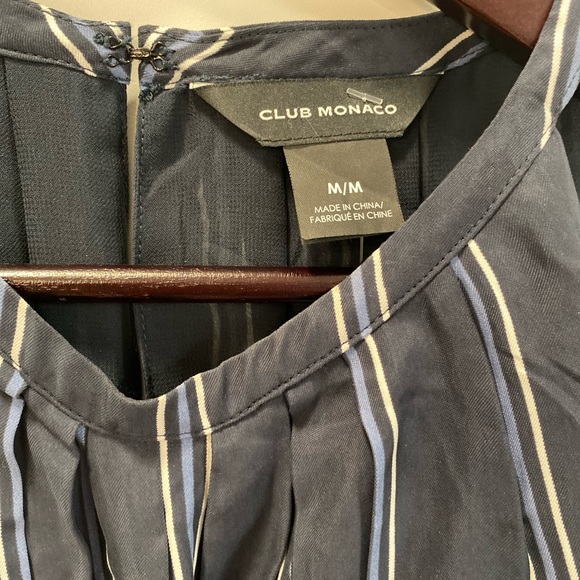 Club Monaco navy striped tank - Picture 3 of 7